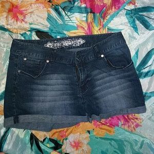 Express denim shorts